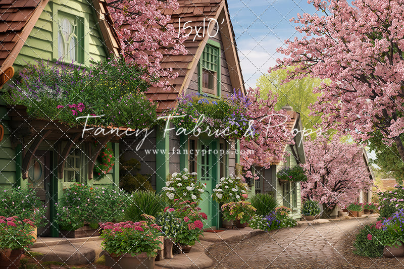 Blossoming Spring Country Road - With Sweep Option