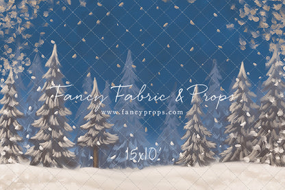 Blue Snowy Sky - with Sweep Option