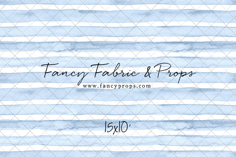 Blue Watercolor Stripes