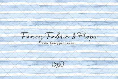 Blue Watercolor Stripes