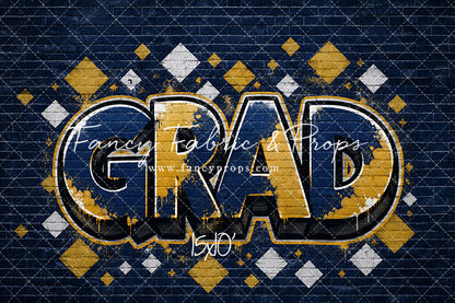 Blue & Gold Grad - With Sweep Option