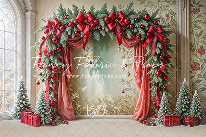 Bowtied Vintage Christmas - with Sweep Option