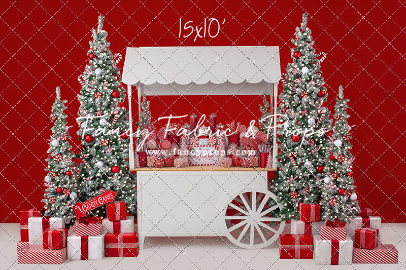 Candy Cane Sweets Cart