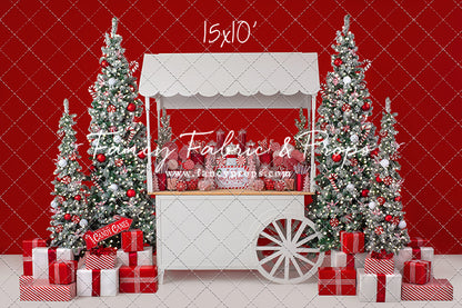 Candy Cane Sweets Cart