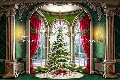 Cathedral Christmas - Green Carpet Option - with Sweep Option