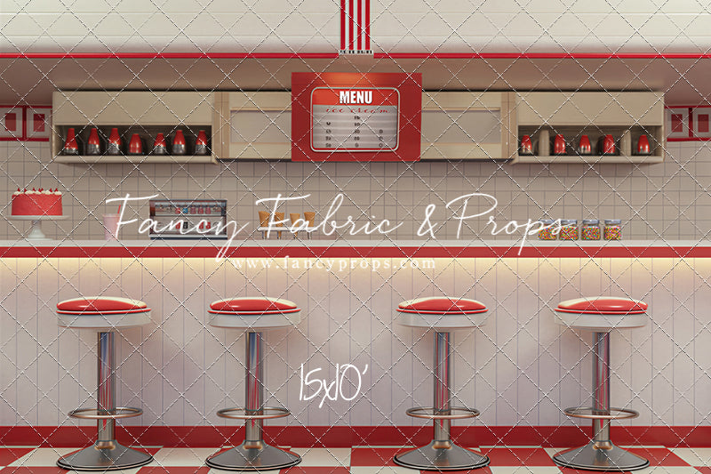 Cherry Cream Diner - With Sweep Option