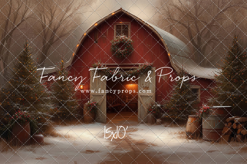Christmas Barn Glow - with Sweep Option