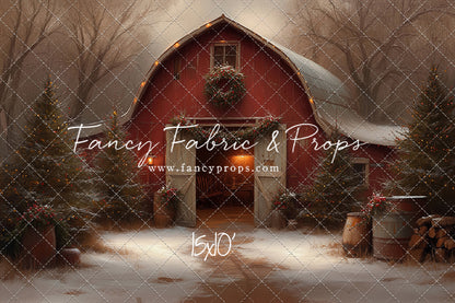 Christmas Barn Glow - with Sweep Option
