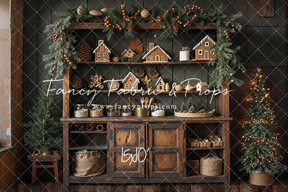 Christmas Kitchen Charm - With Sweep Option
