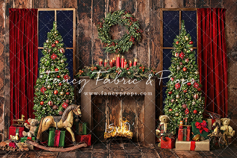 Classic Christmas Fireplace
