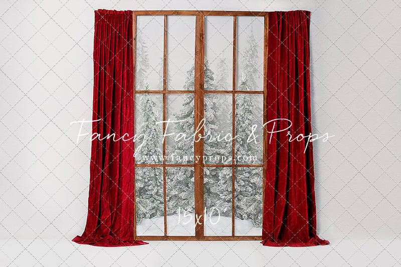 Classic Red Mantle Window