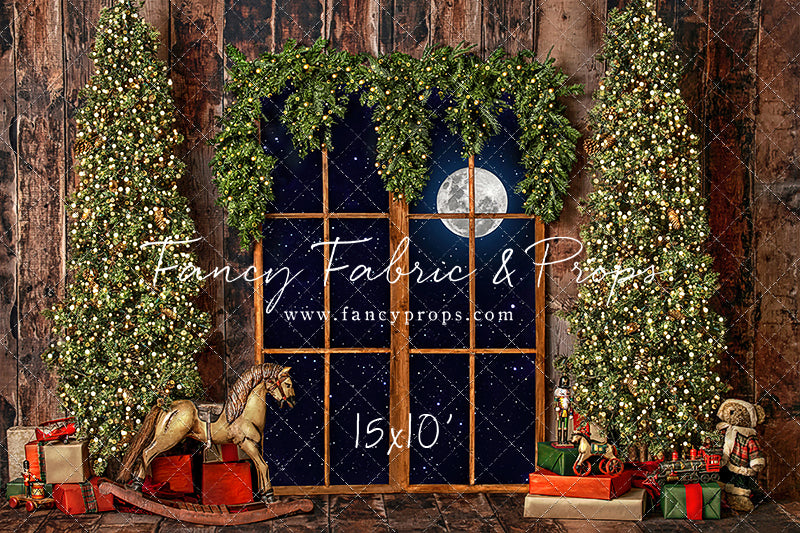 Classic Rustic Window With Trees