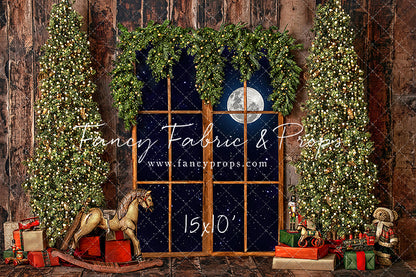 Classic Rustic Window With Trees