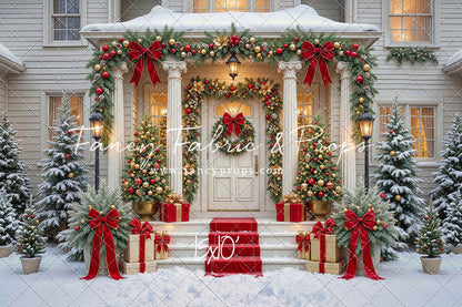 Cozy Christmas Entry - With Sweep Option