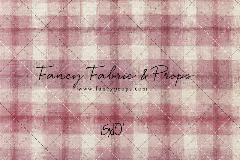 Cranberry Plaid - With Sweep Option