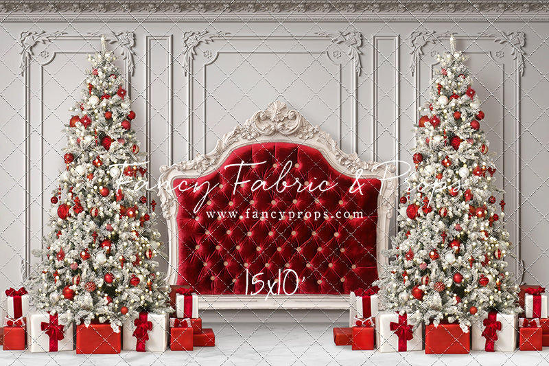Crimson Christmas Headboard