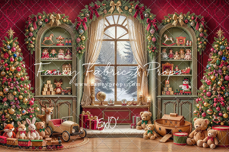 Darling Damask Christmas - with Sweep Option