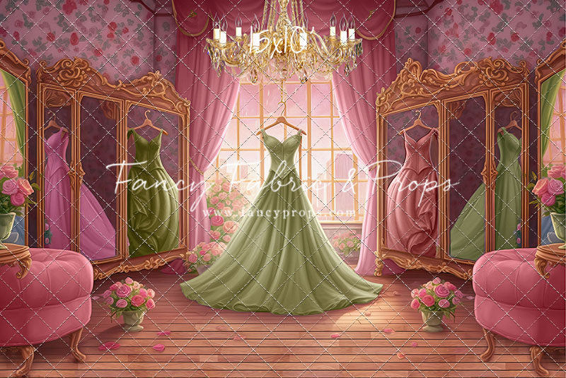 Dress Like A Princess - Green Dress - With Sweep Option