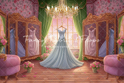 Dress Like A Princess - Ice Blue Dress - With Sweep Option