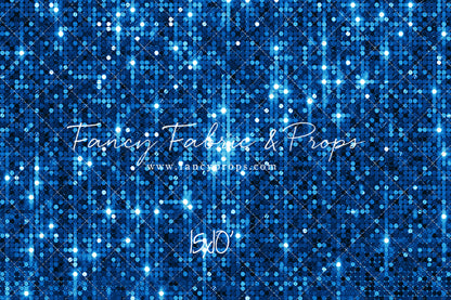 Electric Blue Glitz - With Solid Floor Sweep Option