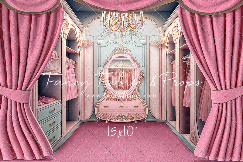 Elegant Armoire - Pink Floor Option - With Sweep Option