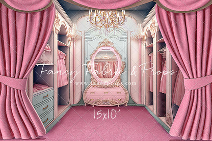 Elegant Armoire - Pink Floor Option - With Sweep Option