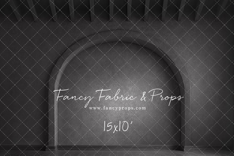 Elegant Charcoal Alcove - Wood Floor - With Sweep Option