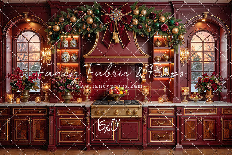 Elegant Scarlet Kitchen - With Sweep Option