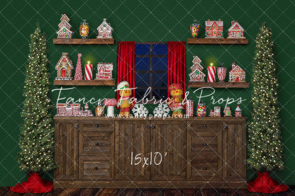 Evergreen Gingerbread Kitchen With A View