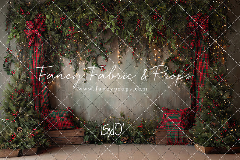 Evergreen Tartan Nook - With Sweep Option