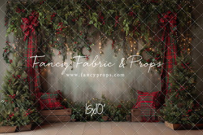 Evergreen Tartan Nook - With Sweep Option