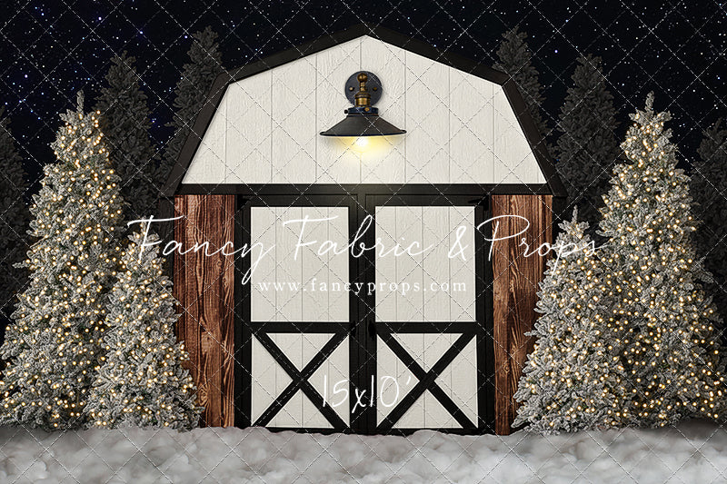 Modern Christmas Barn - With Light