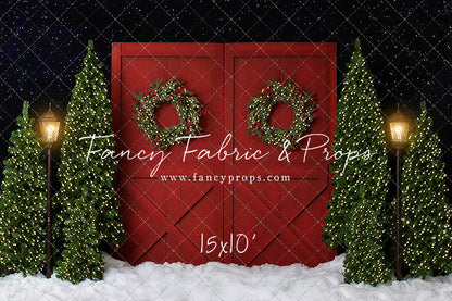 Fancy Red Barn Doors