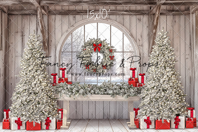 Farmhouse Christmas Winter View