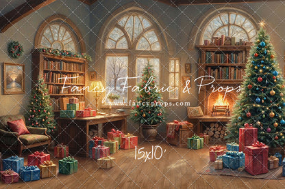 Festive Fireside Study - with Sweep Option