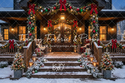 Festive Front Porch - With Sweep Option
