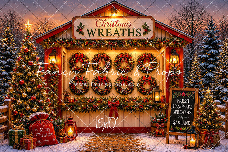 Freshly Made Wreath Station - with Sweep Option