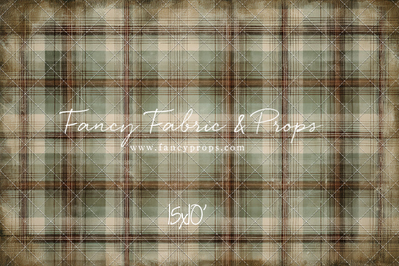 Frosted Plaid Spruce - With Sweep Option