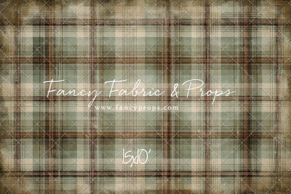 Frosted Plaid Spruce - With Sweep Option