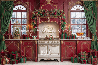 Gilded Cranberry Kitchen - With Sweep Option