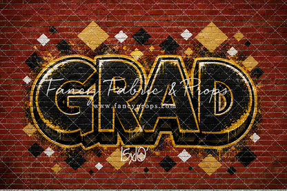 Gold & Black Grad - With Sweep Option
