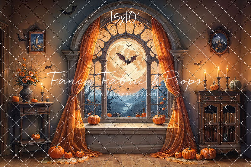 Gothic Moonlit Window - With Sweep Option