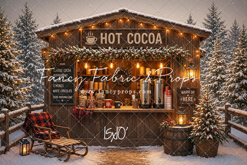 Hot Cocoa Holiday Hut - With Sweep Option
