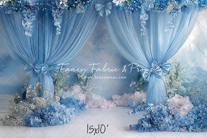 Little Bow Blue - With Sweep Option