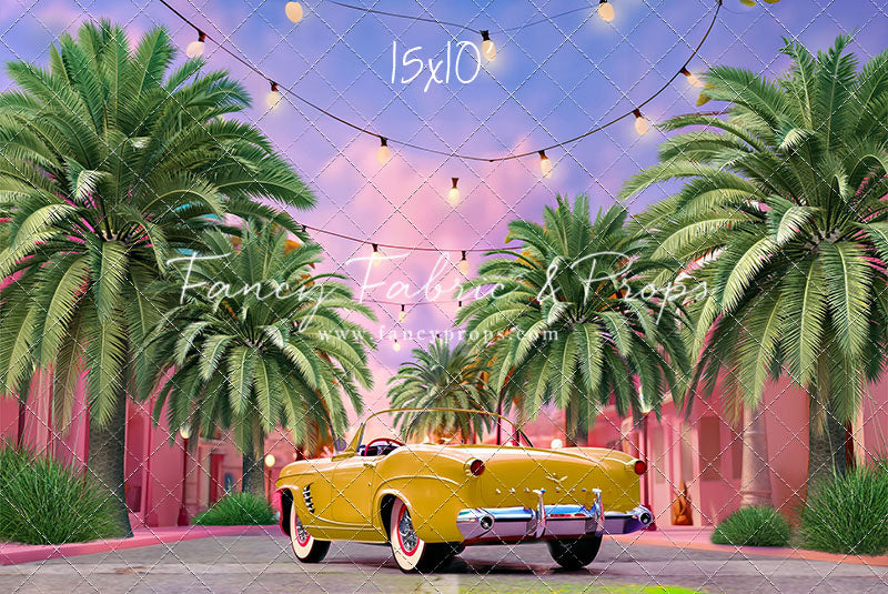 Malibu Shopping Center - Yellow Car - With Sweep Option