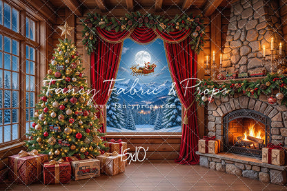 Mountain Sleigh View - with Sweep Option