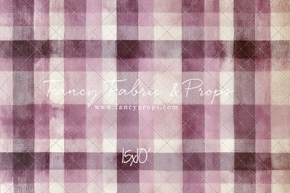 Mulberry Plaid - With Sweep Option
