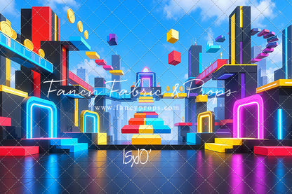 Neon Obby City - With Sweep Option