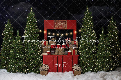 Nighttime Cocoa Stand - with Lights