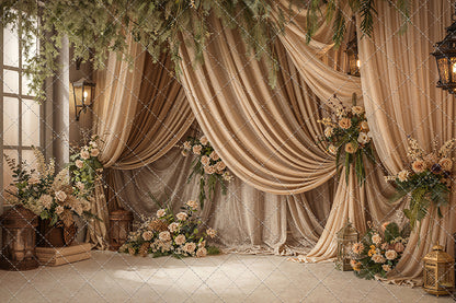 Olive Grove Drapes - With Sweep Option